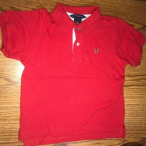 Tommy Hilfiger red polo boys 3T NWT